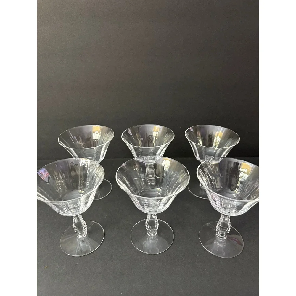 Silver Flutes By Fostoria set six